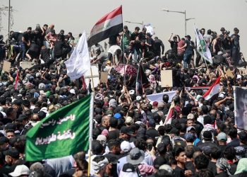 أنصار التيار الصدري يتظاهرون مجدداً قرب المنطقة الخضراء