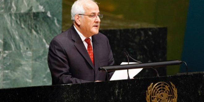 منصور: إن الشعب الفلسطيني مستمر في نضاله ضد الاحتلال