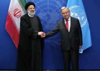 رئيسي لغوتيريش: الأمم المتحدة يجب أن تكون منظمة الشعوب وليس القوى